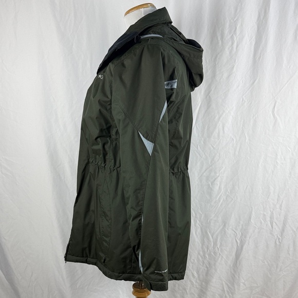 Womens Columbia Forest Green Insulated Omni-Shield Coat - Picture 7 of 9